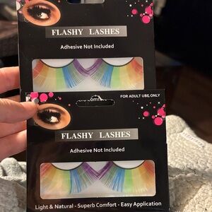 Pride Flashy Rainbow Lashes